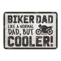Oxford Garage Metal Sign: Biker Dad Cooler