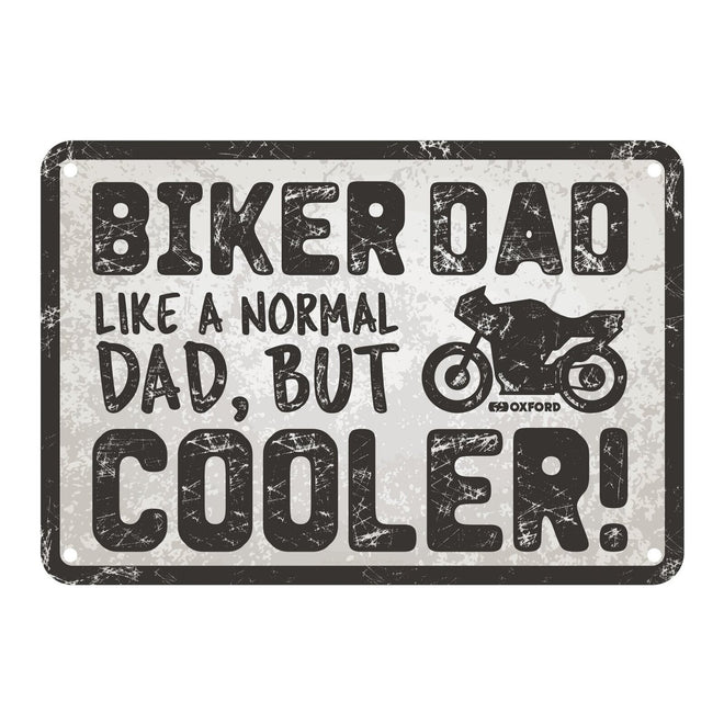 Oxford Garage Metal Sign: Biker Dad Cooler