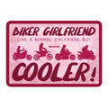 Oxford Garage Metal Sign: Biker Girlfriend Cooler