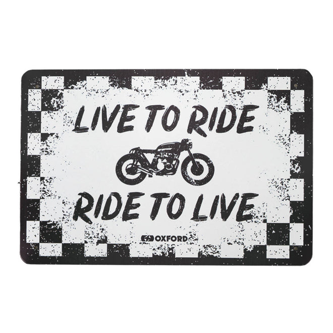 Oxford Garage Metal Sign: Ride