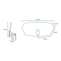Oxford Wind Deflector Windshield - Clear 260 x 125mm