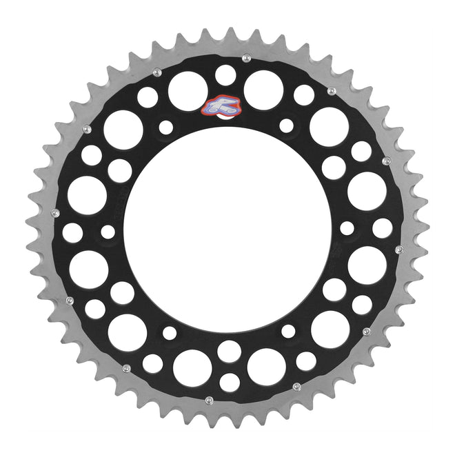 Renthal Sprocket Twinring Black 50T Bi-metal Grooved Packaged