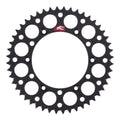 Renthal Sprocket Rear Black 48T Alloy 7075 T6 Grooved