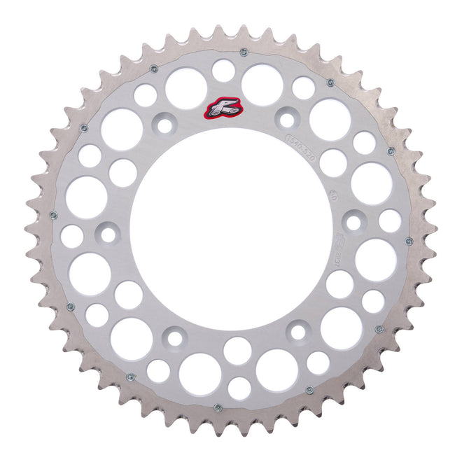 Renthal Sprocket Twinring Silver 50T Bi-metal Grooved