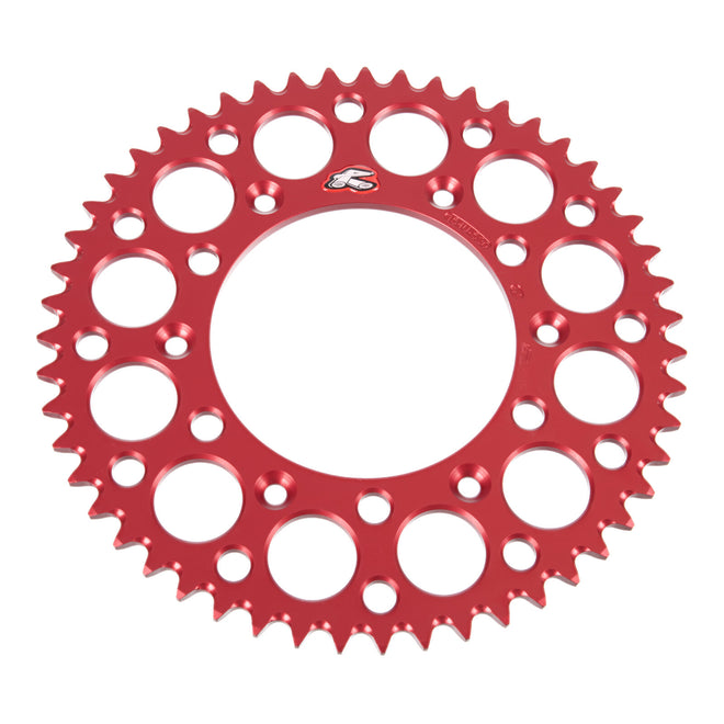 Renthal Sprocket Rear Red 51T Alloy 7075 T6 Grooved