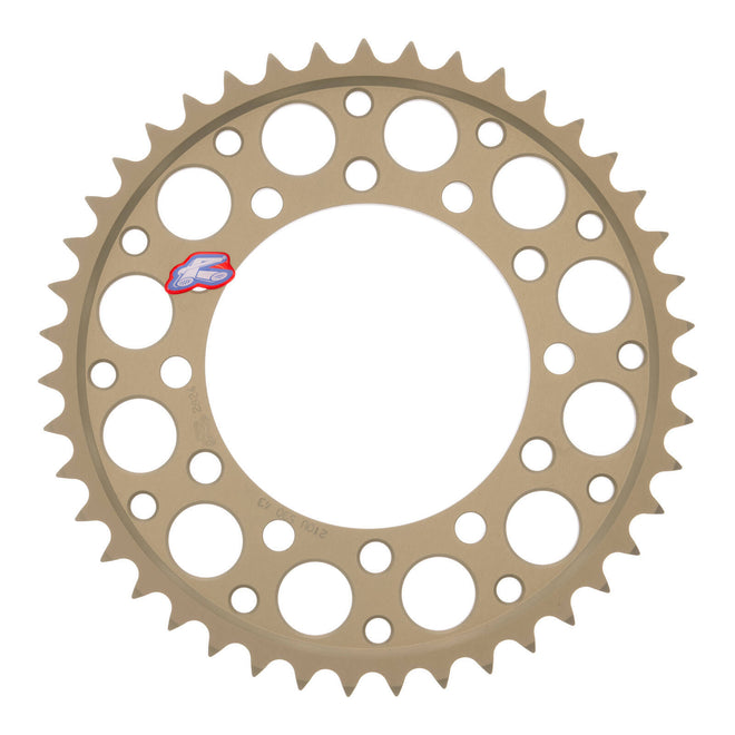 Renthal Rear Sprocket T6 Grooved 7075 Alloy - Silver [Kawasaki]