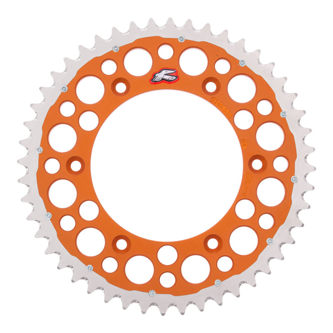 Renthal Sprocket Twinring Orange 48T Bi-metal Grooved