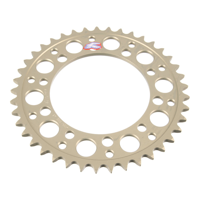 Renthal Rear Sprocket T6 7075 Alloy Grooved 409 / 525 - Silver [Suzuki]