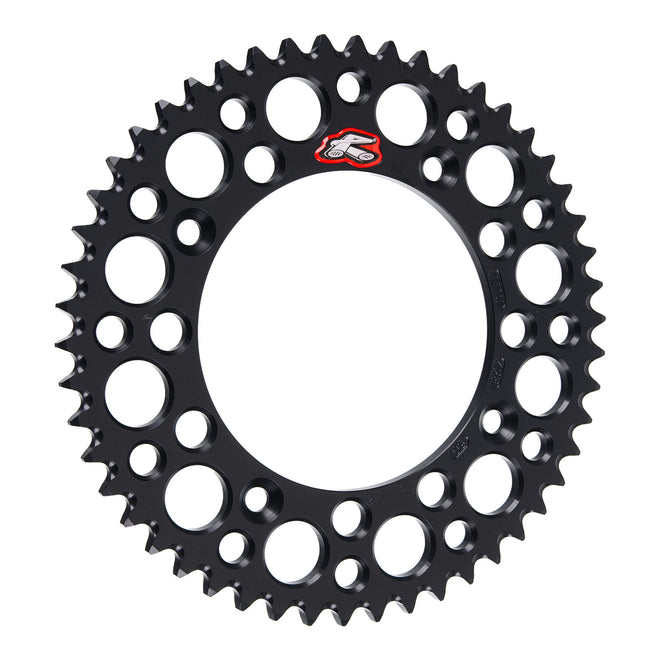 Renthal Rear Sprocket - Black 50T Alloy 7075-T6 Grooved