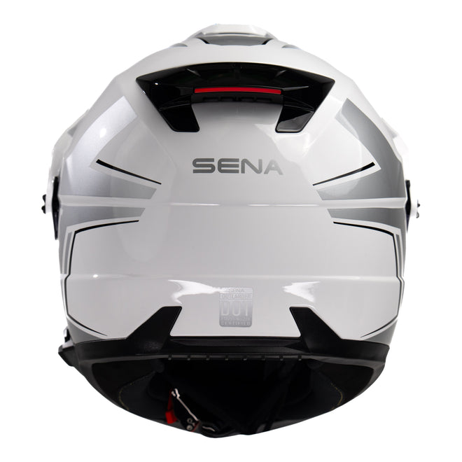 Sena Outlander Smart ADV Dual-Sport Helmet - Gloss White