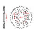 Sprocket Kit Honda XR200 (4 Stud) - 520H 12/50