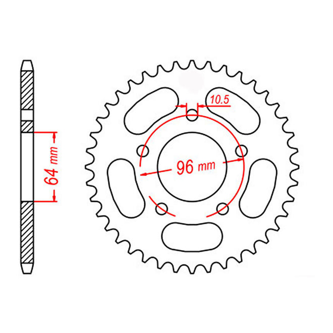 Sprocket Kit Honda CTX200 - 520SO 12/55
