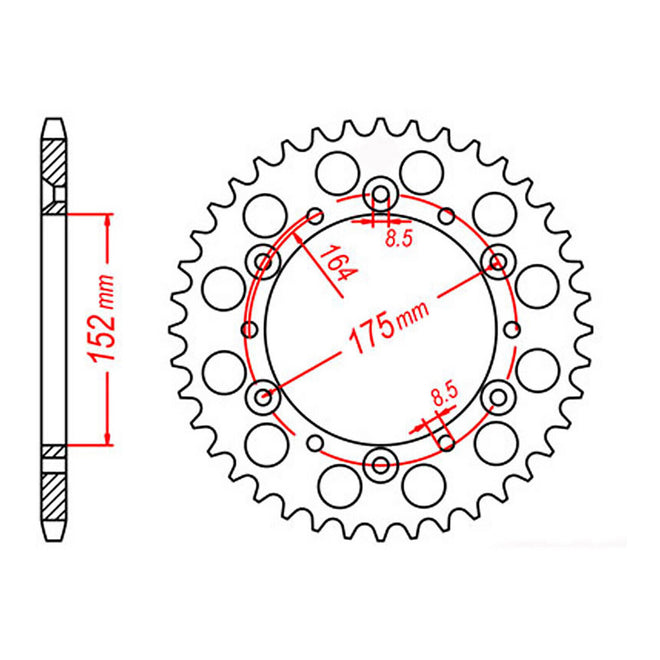 Sprocket Kit Yamaha TT250 R '93-'95 - 520AO 14/43