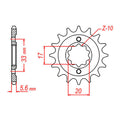 Sprocket Kit Kawasaki KX250F/RMZ250 '04-'05 - 520XRE 13/48