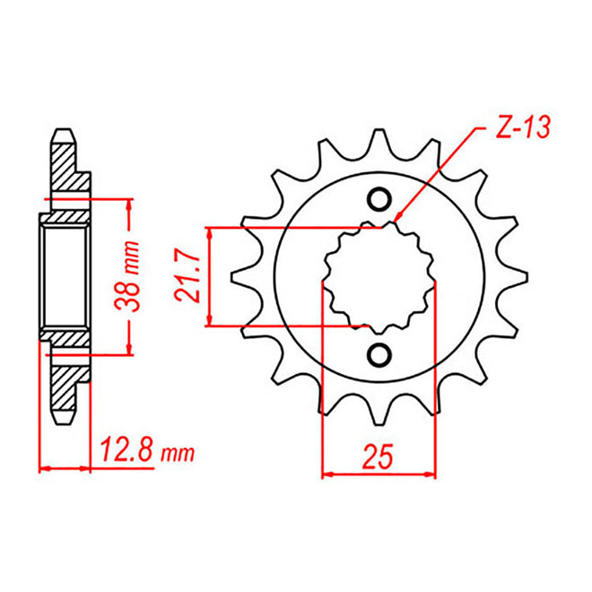 Sprocket Kit for Kawasaki KLR650 (2022–2024) - X-Ring Chain, 15/43
