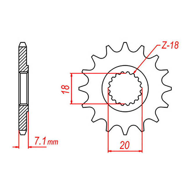 Sprocket Kit Suzuki RM125 - 520KXZ 12/51