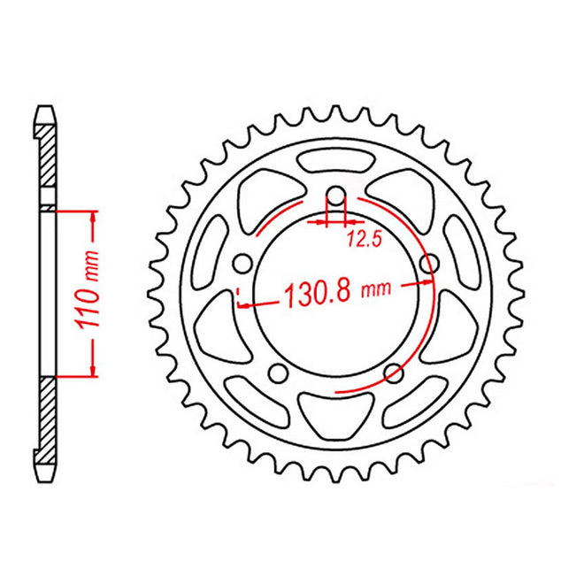 Sprocket Kit BMW S1000RR '09-'14 - GB525ZXW 17/44