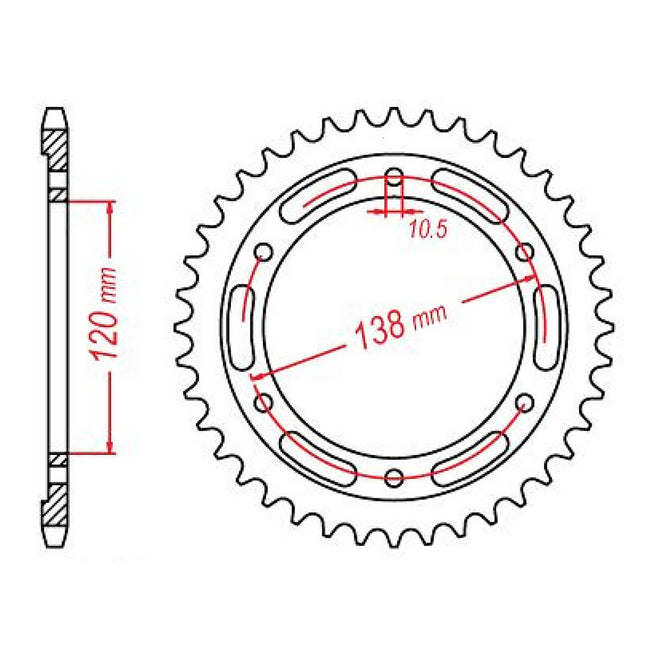 Sprocket Kit Honda CBR250 / CBR300 '11-'18 - 520XRE - 14/36
