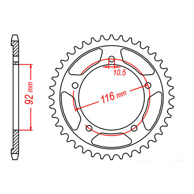 Sprocket Kit Kawasaki ZX14 '06-'11 - GB530ZXW 17/41