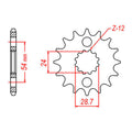 Sprocket Kit Kawasaki ZX14 '12- GB530ZXW 17/42