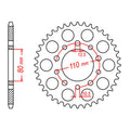 Sprocket Kit Triumph Speedmaster 800 - 525XRE 17/45