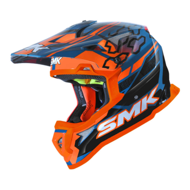 SMK Allterra Helmet - Tribou Blue / Orange