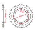 MTX 251 Hornet Lightweight Steel Rear Sprocket #520