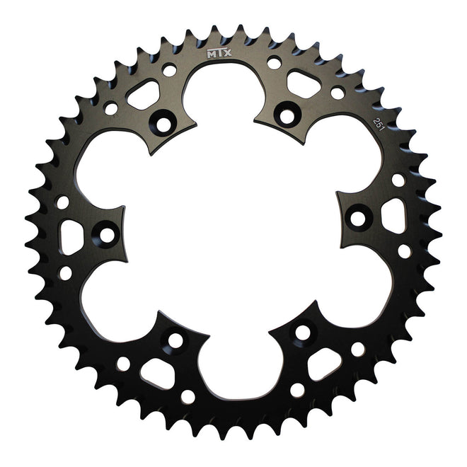 MTX 251 Zero Aluminium Rear Sprocket #520 - Black