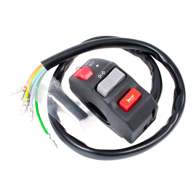 WHITES SWITCH BLOCK HEADLIGHT ON/HI-LO/TURN/HORN (28.5mm)