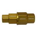 WHITES 4 IN 1 HEX AXLE TOOL ALU GOLD - 17/19/22/24mm