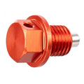 Whites Magnetic Sump Plug M12 x 12 x 1.5 - Orange