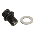 Whites Magnetic Sump Plug M12 x 15 x 1.25 - Black