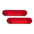 Whites Reflectors - Oval 95mm x 22mm - Pair