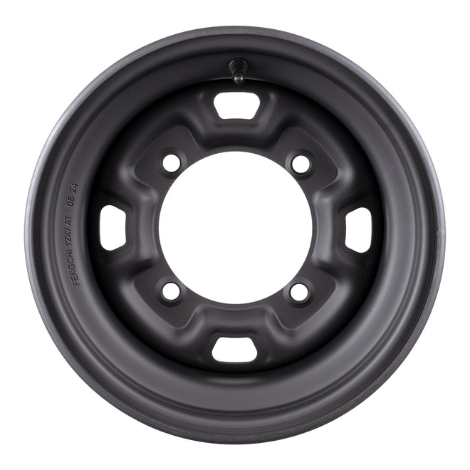 Whites ATV/UTV Steel Rim 12x7 Polaris Front & Rear 4/156 +12.7 - Black