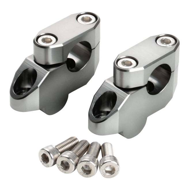 Zeta Bar Rise Kit Offset: 20mm Height: 26mm 22.2mm Bar - Ti-Colour