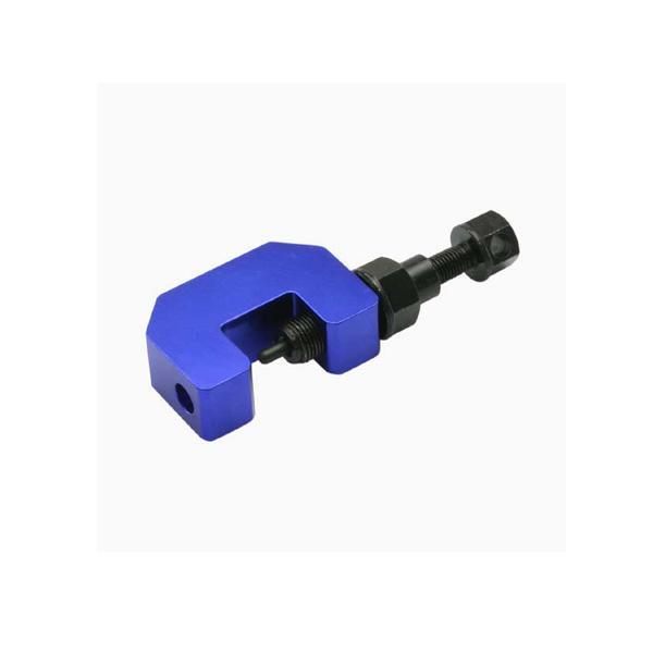 The DRC Aluminium Chain Cutter is available in three colours and is very compact, but capable of cutting 420 through to 520 size chains (pictured is blue colour - DF-D59-16-352)