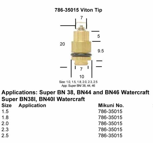 Mikuni Needle Valve Assembly - 786-35015