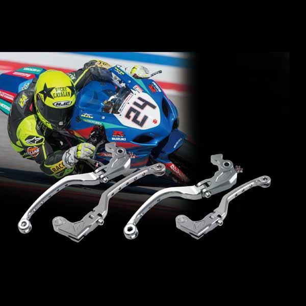 The Zeta brake and clutch Flight levers come with either 3 or 4 finger lever arm lengths and conform to FIM and MFJ regulations