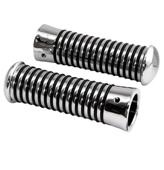Chrome Sundance Grips With Rubber Rings