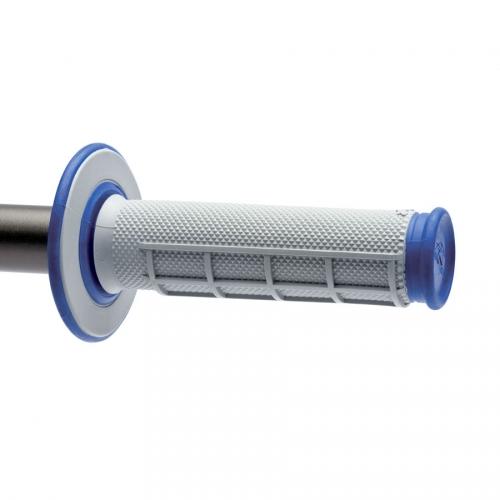 RE-G157 - Renthal Dual Compound MX Half Waffle Blue grip