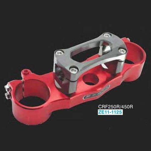 DF-ZE11-1125 - Zeta Handlebar Clamp Kit with red body for CRF250R/450R