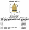 Mikuni Needle Valve Assembly - 786-46001