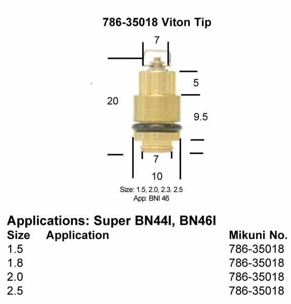 Mikuni Needle Valve Assembly - 786-35018