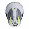 6D ATR-2 adult offroad/dirt helmet in Metric White/Neon colourway