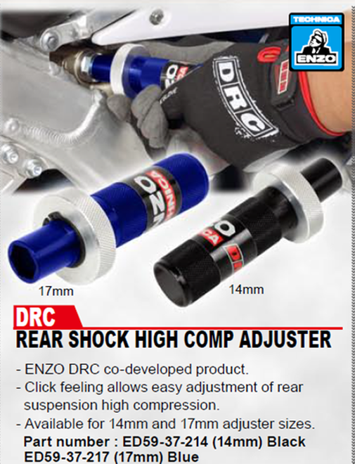 DRC Enzo Rear Shock High Comp Adjuster - available on indent only - DF-ED59-37-214/217