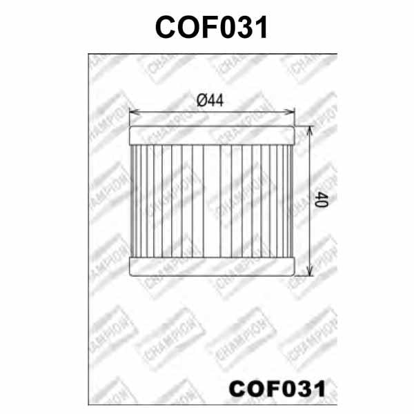 COF031 Champion Oil Filter pic (HF131)
