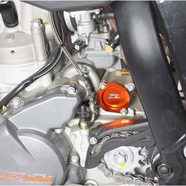 Zeta Oil Filter Cover (pictured is the DF-ZE90-1417 on a KTM 250SX-F, but fits a range of KTM's)