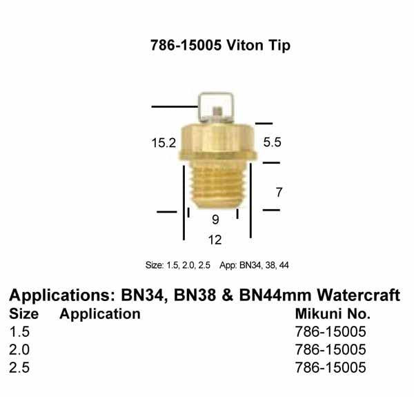 Mikuni Needle Valve Assembly - 786-15005